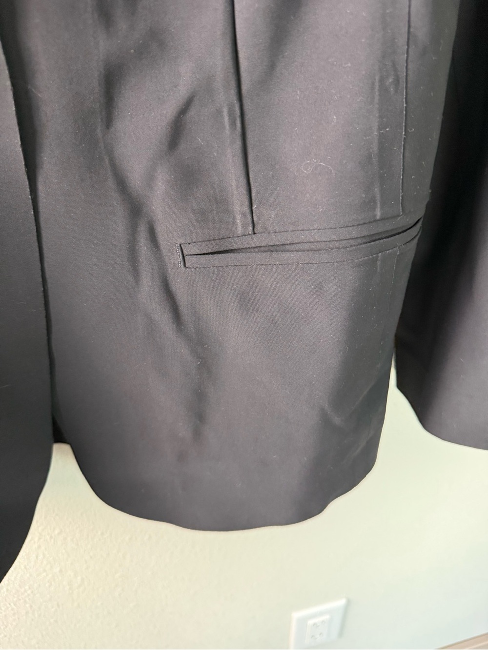 Athleta Avenue Blazer Jacket Black Business Athleisure Casual Women’s Size 10 - Picture 9 of 16